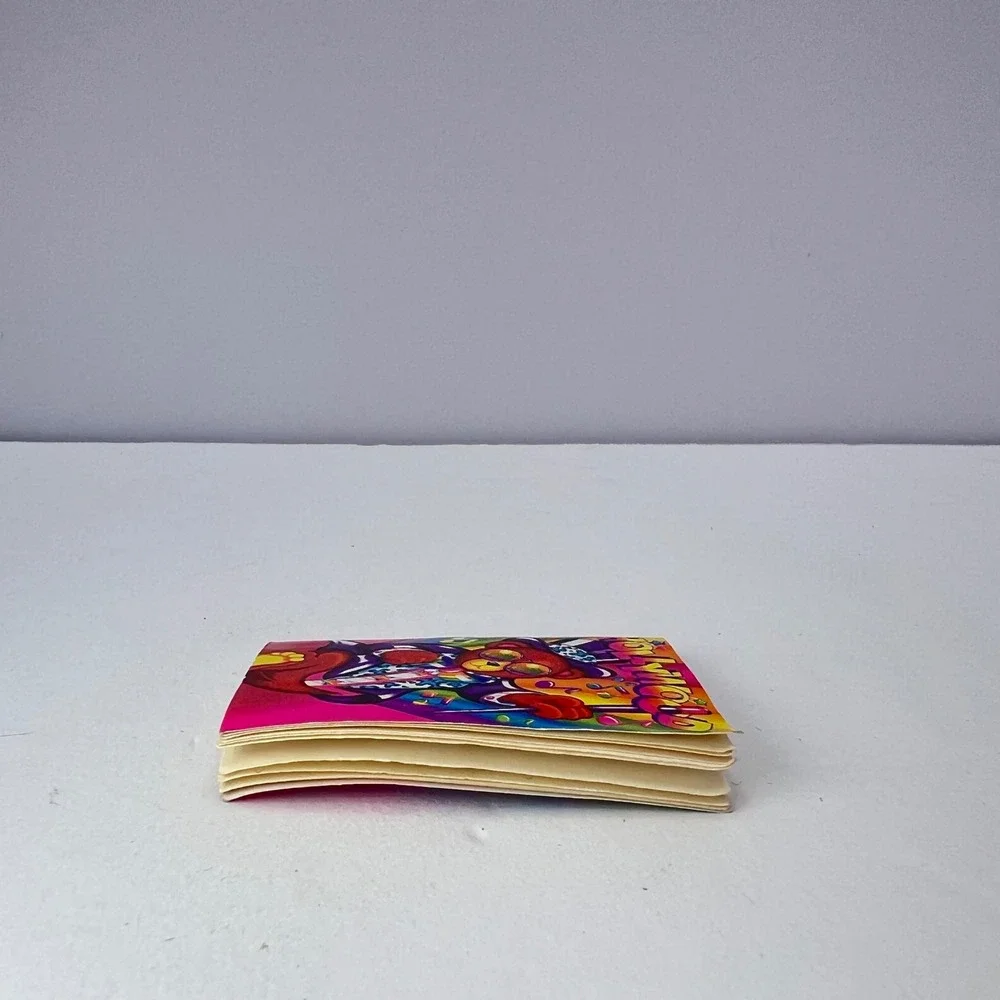 Lisa Frank Hollywood Bear Mini Notebook Stationery Vintage 90s Y2K Rainbow Pink